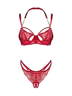 Dámsky zvodný set Matildea red - Obsessive