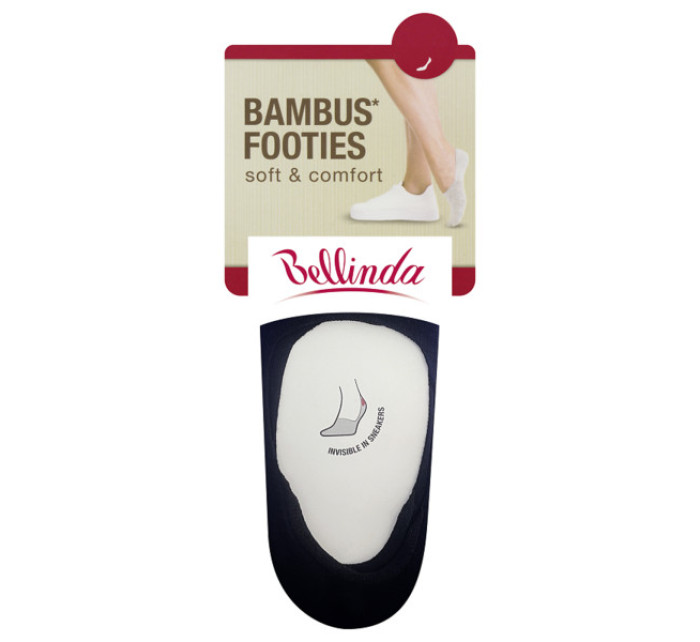 Bambusové veľmi nízke dámske ponožky BAMBUS FOOTIE SOCKS - BELLINDA - čierne
