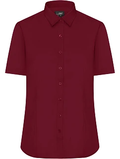 JN 679 Popelínová halenka s krátkým rukávem model 22488261 wine - Daiber