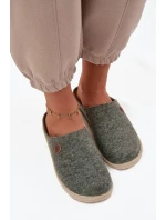 Domácí obuv dámské pantofle model 21714528 zelené - Inblu