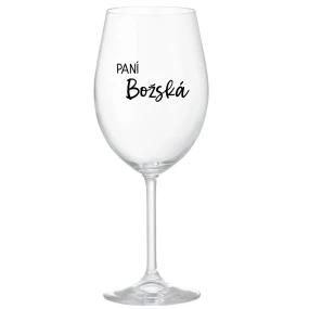 PANÍ BOŽSKÁ - čirá sklenice na víno 350 ml PANÍ BOŽSKÁ - čirá sklenice na víno 350 ml