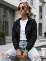 Dámská přechodná bunda s kapucí černá Dstreet model 21974312 - FashionStreet