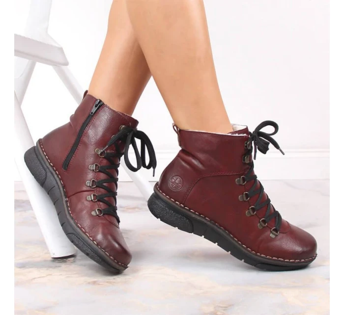 Pohodlné zateplené topánky Rieker W RKR559 Pohodlné zateplené topánky Rieker W RKR559