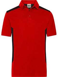 JN Pánské pracovní piqué polo 02. red/black model 22532931 - Daiber