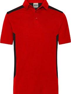 JN Pánské pracovní piqué polo 02. red/black model 22532931 - Daiber