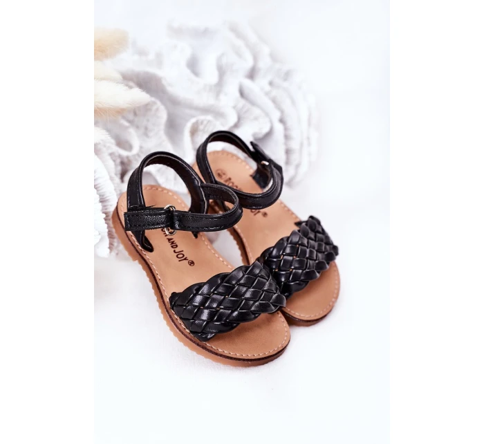Dětské Pletené Sandály Černé model 21555318 - Boto