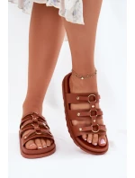 Klapki Damskie Z Paskami Camel Pasiriela Klapki Damskie Z Paskami Camel Pasiriela