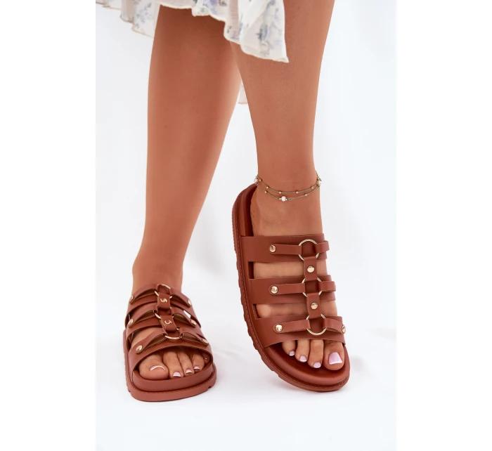 Klapki Damskie Z Paskami Camel Pasiriela Klapki Damskie Z Paskami Camel Pasiriela