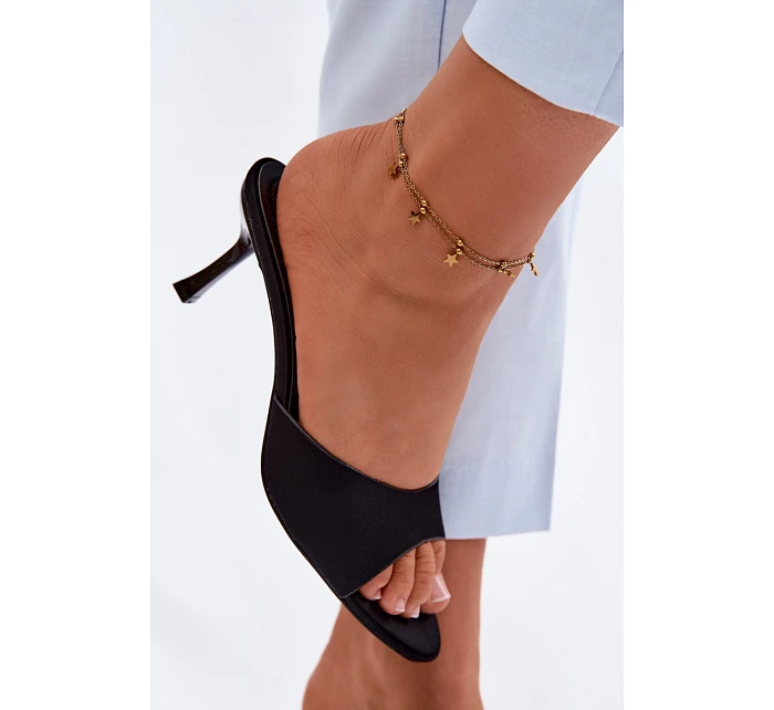 Dámské Nazouváky na Podpatku Černé model 22111328 - Boto