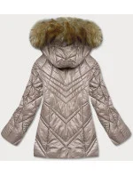 Dámska prechodná ťavia bunda s kapucňou (H-97)