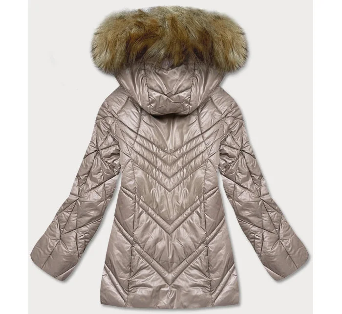 Dámska prechodná ťavia bunda s kapucňou (H-97)