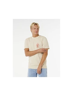 Koszulka męska model 22245107 Icon Tee beżowa - Rip Curl