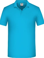 Daiber JN 874 Pánske pracovné polo z bio piqué 02.0874 tyrkysové