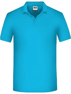 Daiber JN 874 Pánske pracovné polo z bio piqué 02.0874 tyrkysové