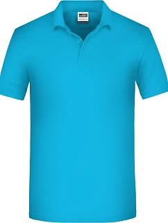 Daiber JN 874 Pánske pracovné polo z bio piqué 02.0874 tyrkysové