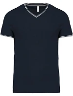 K Pánské piqué tričko s výstřihem do V 20.K model 22481221 - Kariban