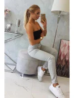 Dámské kalhoty model 21196094 světle šedé - Kesi