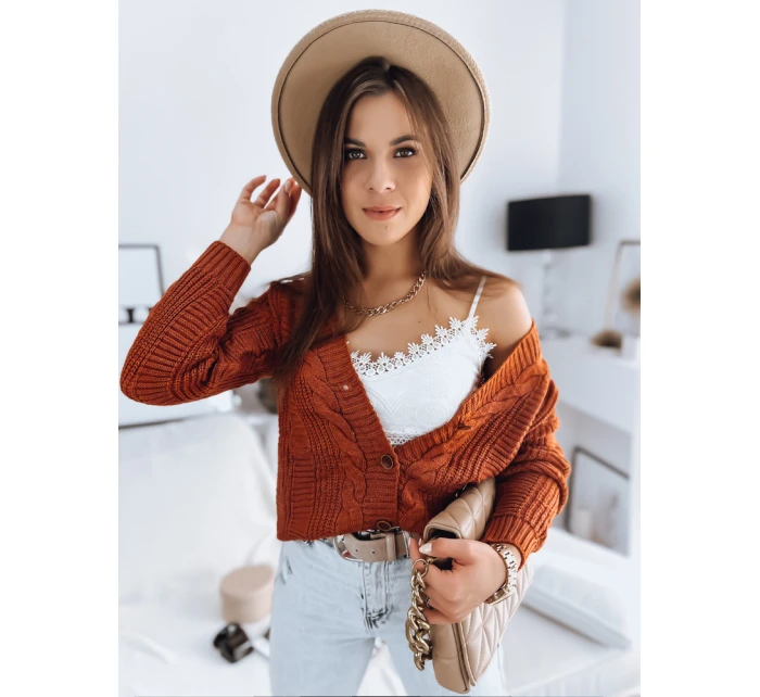 dámský červený svetr Dstreet model 21967072 - FashionStreet