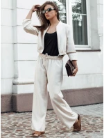 Dámské široké kalhoty light beige Dstreet model 21978415 - FashionStreet