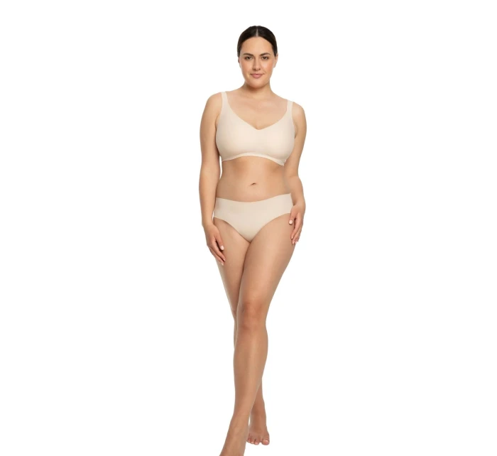 Dámsky športový top Jelly bra comfort beige - JULIMEX Dámsky športový top Jelly bra comfort beige - JULIMEX
