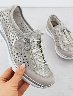 Rieker W L32P6-90 RKR764 ažurové polobotky