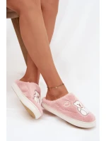 Kožešinové pantofle s růžové model 21772562 - Boto