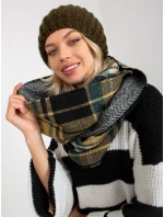 Tunelová šála AT KM model 17833745 černá a béžová - FPrice