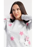 Dámske šaty s dlhým rukávom a hviezdami