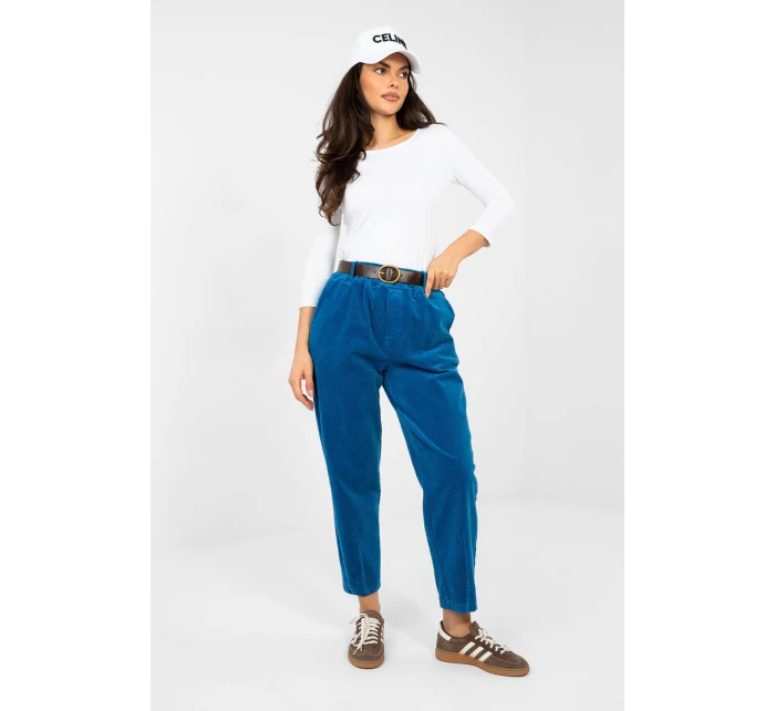 Šnúrové nohavice model 224058 Taliansko Moda Šnúrové nohavice model 224058 Taliansko Moda