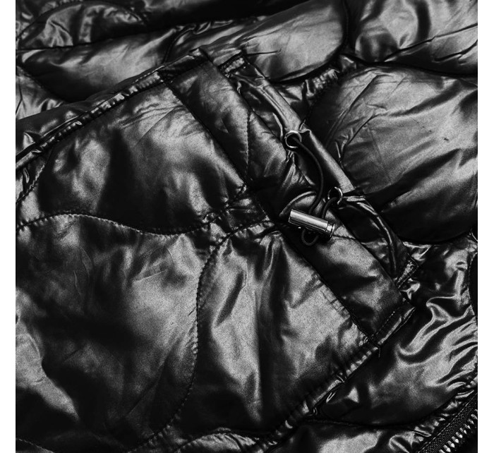 Černá dámská bunda s ozdobným prošíváním model 17673000 - Ann Gissy