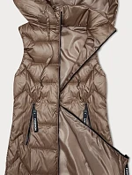 Dámska mikina bez rukávov S'West v karamelovej farbe (B8231-101)