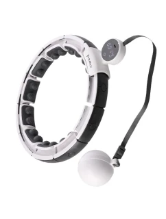 Hula Hop HMS HHM16 s magnetom a závažím biela + počítadlo