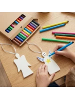 SADA DVOCH DIY anjelských príveskov 5x0,5x10,5 cm SADA DVOCH DIY anjelských príveskov 5x0,5x10,5 cm