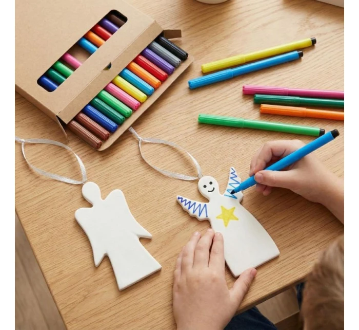 SADA DVOCH DIY anjelských príveskov 5x0,5x10,5 cm SADA DVOCH DIY anjelských príveskov 5x0,5x10,5 cm