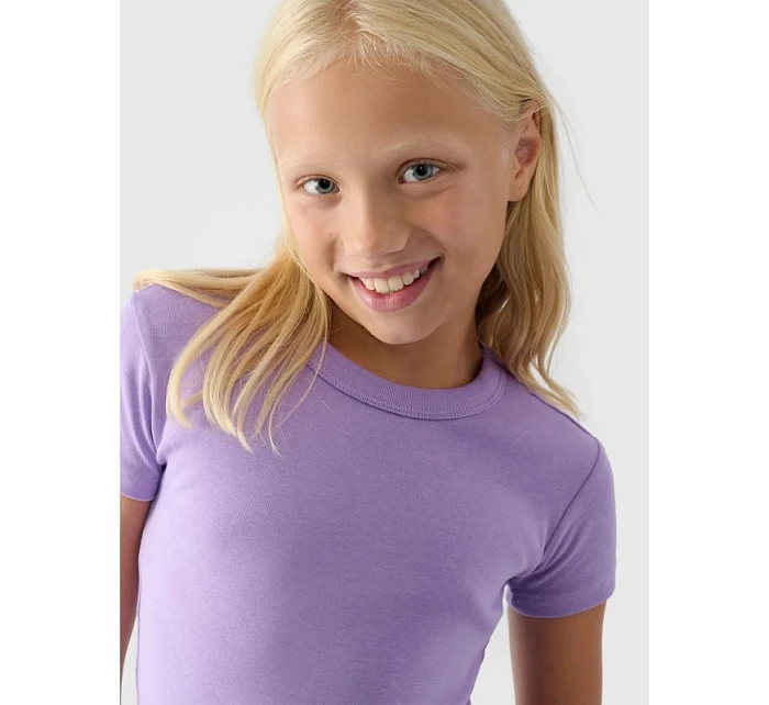 Hladké dívčí tričko model 22117370 - 4F