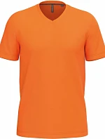 Kariban K 357 Pánske tričko s výstrihom do V 20.K357 oranžové