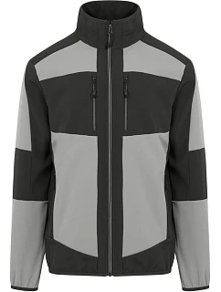 Regatta TRA 753 Dvojvrstvová softshellová bunda „E-volve“ 36.A753 mineral grey/ash