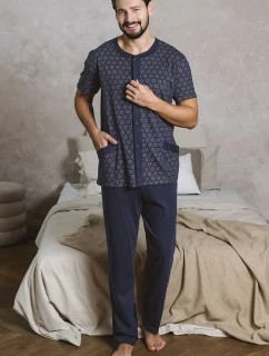 Talianska móda Ricardo c.r. long sp. farba:print/blue