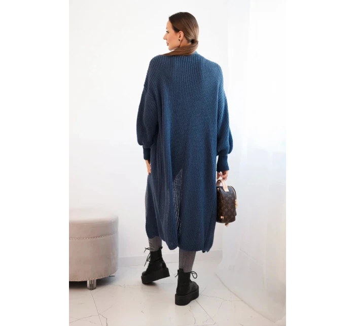 Dlhý svetrík tmavý denim Dlhý svetrík tmavý denim