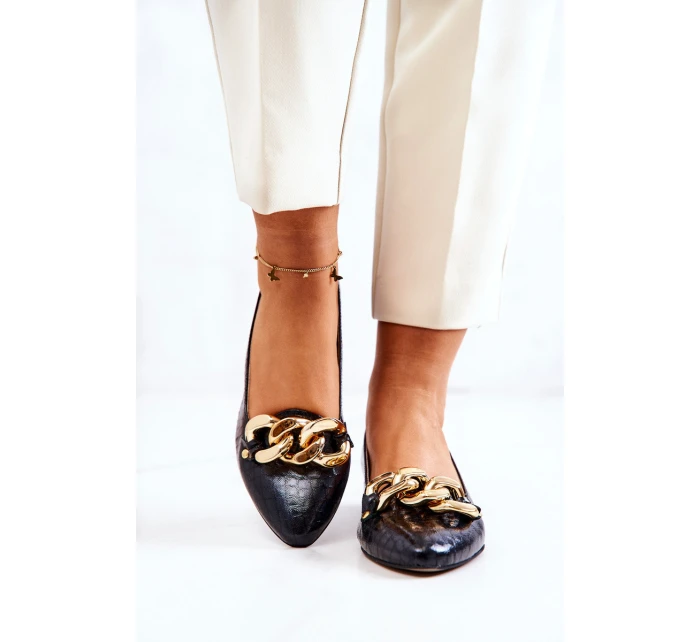 Kožené lodičky z kůže Černe model 21572557 - Boto