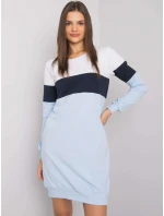 Dámské šaty RV SK model 17926413 bílé a modré - FPrice