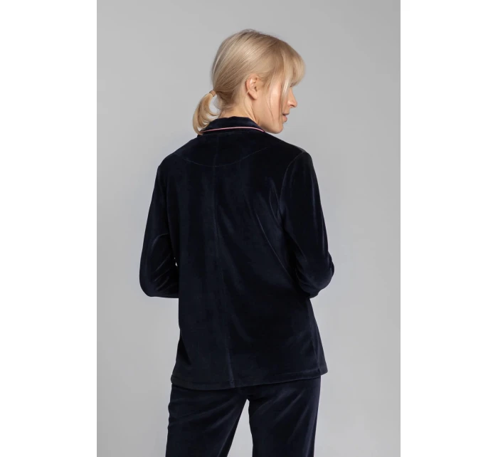 Dámske domáce tričko LA007 Tmavo modré - LaLupa