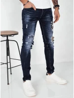 Pánske tmavomodré džínsové nohavice FashionStreet UX4148 Pánske tmavomodré džínsové nohavice FashionStreet UX4148
