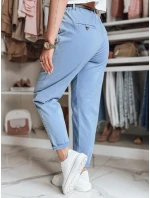 Dámské kalhoty chinos s páskem modré Dstreet model 21986512 - FashionStreet