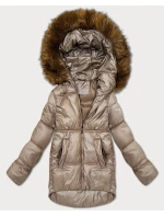 Béžová dámská bunda typu s kapucí model 21428675 - S'WEST