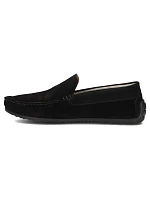 Pánské kožené mokasíny polobotky černé model 22061118 - FILIPPO