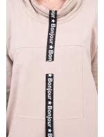 Šaty s kravatou ve světle béžové barvě Šaty s kravatou ve světle béžové barvě