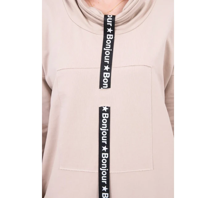 Šaty s kravatou ve světle béžové barvě Šaty s kravatou ve světle béžové barvě