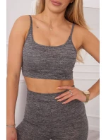 Športový set top + legíny čierny