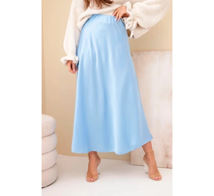 Sukně dámská viskózová model 21881417 modrá - K-Fashion
